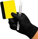 Kit Aplicação de Película e Adesivos Profissional – Espátula com Feltro Anti Risco + Estilete – Para Envelopamento Automotivo, Papel de Parede e Insulfilm