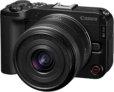 Canon EOS R50 V com RF-S14-30 mm F4-6.3 é lente STM PZ, câmera híbrida de lente intercambiável sem espelho APS-C, lente de zoom ultra grande angular, vídeo vertical, vlogging, transmissão ao vivo