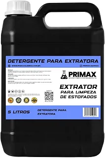Detergente Para Extratora Primax 5L - Limpador Concentrado para Higienização de Estofados, Sofás, Carpetes e Bancos de Carro - Tira Manchas e Odores