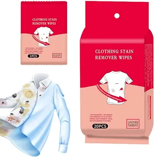 Lenços umedecidos para roupas, lenços removedores de manchas em roupas