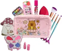 Kit Maquiagem Infantil 36 Peças Hipoalergênico – Mini Mochila ou Necessaire