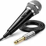 Microfone Profissional Dinâmico P10 para Karaokê e Canto – Captação Unidirecional, Som Limpo, Corpo em Metal Resistente, Ideal para Shows, Igrejas e Streaming