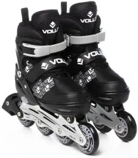 Patins In Line Cinza e Preto Pequeno Vollo Sports