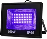 Refletor LED 100W Luz Negra UV Bivolt Compacto para Festas
