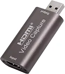 Placa de Captura Rullz Portatil, HDMI USB 3.0 de Alta Velocidade, Transmissão 1080p 60FPS, ou 4K 30FPS, Para gravação ou transmissão ao vivo