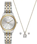 Kit Relógio Mondaine Feminino Bicolor com Semijoia 32608LPMKBE3K1