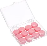 Kit 12 Protetores Auriculares de Silicone Moldável para Dormir, Natação, Estudos e Viagens – Tampões de Ouvido Reutilizáveis, Redução de Ruídos, Confortável, Macio e Ajustável para Adultos e Crianças