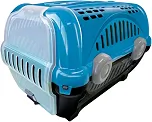 Caixa de Transporte Furacão Pet Luxo, Azul/Cinza, 1 Unidade