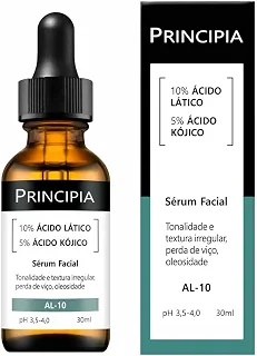 Sérum Principia AL-10, 10% Ácido Lático, 5% Ácido Kójico, 30ml