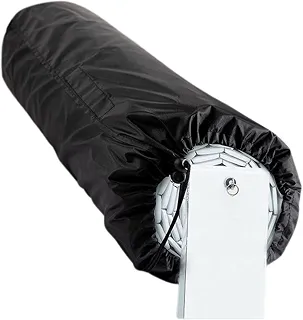 Capa de piscina de tecido Oxford revestido de prata, lona impermeável resistente a UV 190T para piscinas externas, folha de enrolar de proteção solar à prova de poeira para quatro estações, cinza 550