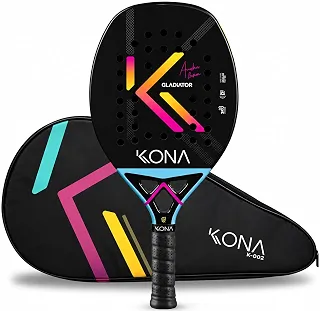 Raquete de Beach Tênis Kona Gladiador 2025 Carbono 3K André Baran Com Selo