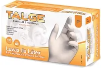 Talge Luva Latex P Cp 100Un, Talge, Branco
