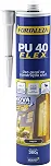FORTALEZA PU 40 Flex Preto – Selante e Adesivo Acrílico Híbrido para Construção Civil – Alta Aderência, Flexível, Pintável e Antifungo – Uso Interno e Externo – 360g