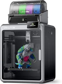 Creality Official K2 Combo Impressora 3D - 600mm/s Alta Velocidade, Impressão CFS de 16 Cores, Câmeras AI Duplas, Ultra-Silenciosa, Volume de Construção 260x260x260mm