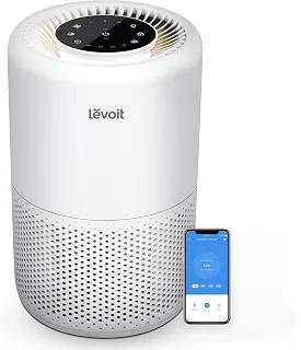 LEVOIT Purificador de ar para casa, quarto, dormitório, controle inteligente e de voz, AHAM VERIFIDE, filtro 3 em 1 com modo de sono HEPA, para pólen, poluentes, fumaça, pelos, poeira, Core 200S-P
