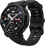 Amazfit T-Rex 3 Pro 48mm Relógio Inteligente Outdoor 10 ATM, 180+ modos, AMOLED, GPS, bateria 25 dias, para Android e iOS (Preto)