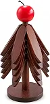 Kit com 5 Descansos de Panela em Bambu e Suporte Organizador Decorativo em Formato de Árvore, Apoio Resistente ao Calor para Panelas e Travessas, Protetor de Mesa e Decoração para Cozinha