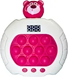 Pop It Eletrônico Digital 4 Modos LED 999 Níveis Jogo Reflexo (Magenta, Animal Urso)
