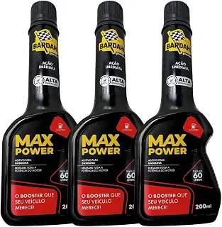 BARDAHL 3 Aditivos Combustível Gasolina Bardahl Max Power 200ml