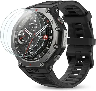 Kit 3 Películas Protetoras de Tela Compatível com Amazfit T-Rex 3, 48mm