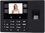 VINGVO Relógio de Ponto Biométrico, Máquina de Atendimento de Funcionários 4 Em 1 Com Reconhecimento de PIN de Impressão Digital Facial e Palma, para Pequenas Empresas, Escritório, Fábrica, Hotel