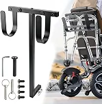 Suporte universal resistente para scooter de mobilidade, compatível com acessórios de suporte de cadeira de rodas de aço revestido com pó Golden & Pride com receptor de 2,5 cm x 2,5 cm para a maioria
