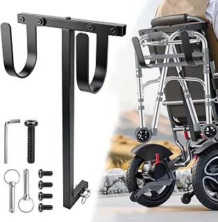 Suporte universal resistente para scooter de mobilidade, compatível com acessórios de suporte de cadeira de rodas de aço revestido com pó Golden & Pride com receptor de 2,5 cm x 2,5 cm para a maioria