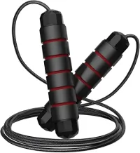 Corda De Pular Speed Ajustável De 3 Metros Com Rolamento e Cabo De Aço RevestidoRope Profissional Fitness Premium