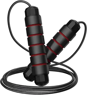 Corda De Pular Speed Ajustável De 3 Metros Com Rolamento e Cabo De Aço RevestidoRope Profissional Fitness Premium