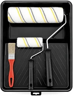 Kit De Pintura Anti- Gotas Rolos 23/9cm Lã Microfibra + 3pçs
