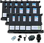 Kit Aquecedor Solar Piscina 20 Mil Litros 16 Placas 3m + Vál