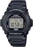 Relógio digital padrão série W-219, Chippukashi, modelo internacional, preto W-219H-1AV, preto W-219H-1AV, pulseira