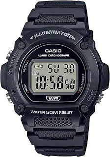 Relógio digital padrão série W-219, Chippukashi, modelo internacional, preto W-219H-1AV, preto W-219H-1AV, pulseira