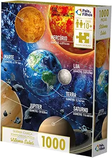 Q. Cabeça 1000 Pçs - Sistema Solar - Premium