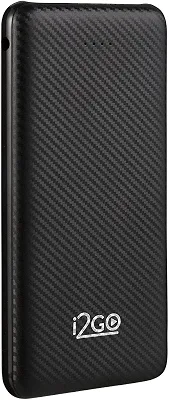 I2GO, Carregador Portátil (Power Bank) 10000mAh, 2 Saídas USB + 1 Saída/Entrada USB-C, Preto, i2GO Plus