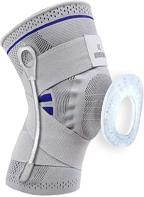 Joelheira de Compressão Profissional M Strap Academia Corrida Jiu Jitsu Esportes Para Proteção Recuperação do Joelho Rubber Fit