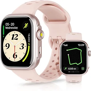 Bettdow Smartwatch GPS FB041, Relogio Smartwatch Feminino e Masculino,Tela HD de 1,85', Alexa, 100 Esportes,3ATM à rova d'água, Chamada Bluetooth, Compatível com Android iOS(ROSA)