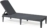 Keter Espreguiçadeira Dobrável Esconto com 5 Posições Conforto Estilo e Resistência para Área Externa Polipropileno 187cm x 89cm x 29cm Cor Grafite