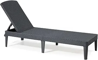 Keter Espreguiçadeira Dobrável Esconto com 5 Posições Conforto Estilo e Resistência para Área Externa Polipropileno 187cm x 89cm x 29cm Cor Grafite