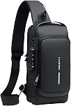 Mochila Premium Antifurto Com Senha, USB, Resistente À Água, VARENZIA
