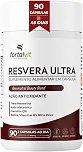 Resvera Ultra - 90 Cápsulas (Longa Duração 45 Dias) Trans-Resveratrol 165mg Alta Absorção + Ácido Hialurônico + Coenzima Q10 + Biotina + Zinco, Fortalvit