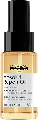 L'Oréal Professionnel Óleo 10 em 1 Absolut Repair | Multi-benefícios para cabelos secos e danificados | Repara e Promove Brilho | Com Gold Quinoa e Proteínas