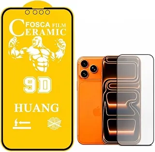 Película Cerâmica Fosca 9D Iphone X/11/12/13/14/15/16e PRO MAX Proteção Total,Anti-Riscos e Não Fica Marca de Dedo Na Tela (13 PRO MAX / 14 PLUS)