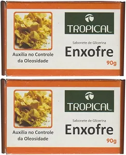 Sabonete de Glicerina Enxofre 90g Tropical - Kit 2 Unidades
