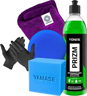 Kit produto para Limpeza Vidros Removedor de Calcificação Prizm Tira Chuva Ácida Vonixx