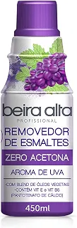 Beira Alta Removedor De Esmaltes Zero Acetona Aroma Uva 450Ml Médio