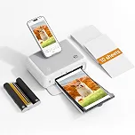 HPRT CP4000L Impressora fotográfica de sublimação térmica portátil para iPhone/Android/laptop/MacBook, impressão de vídeo AR