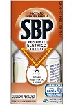 Refil de Repelente Elétrico Líquido SBP, 45 Noites, 35ml, 1 Unidade