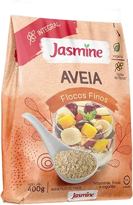 Jasmine Aveia Flocos Finos Integral 400g