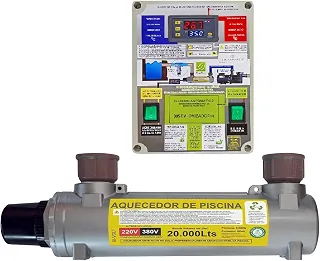 Aquecedor de Piscina Elétrico Automático 20.000 Litros, 380 Volts